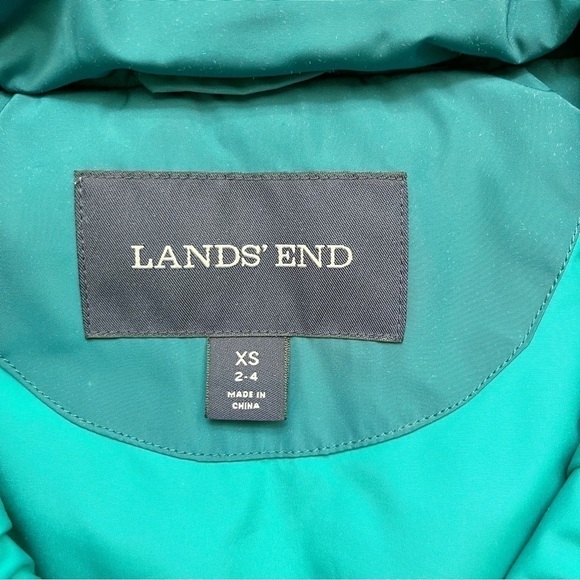 Land’s End Down Puffer Vest in Teal blue/green, Zipper Front, Size XS - Picture 3 of 12